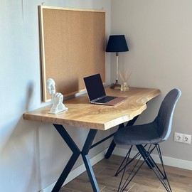 Рабочий стол из массива дерева ручной работы